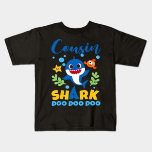 Cousin Of The Shark Birthday Boy Girl Party Family Kids T-Shirt